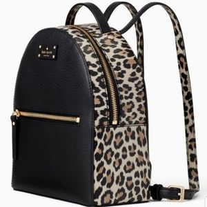 Kate Spade Sammi Leopard Print Mini Backpack. Very good condition